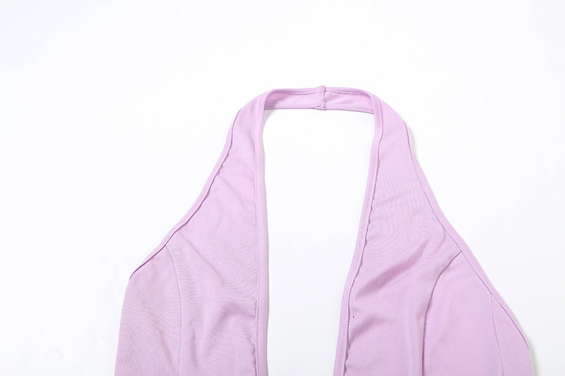 Robe dos nu en maille Sade