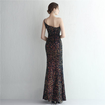 Tahlia Sequin Fishtail Cocktail Dress