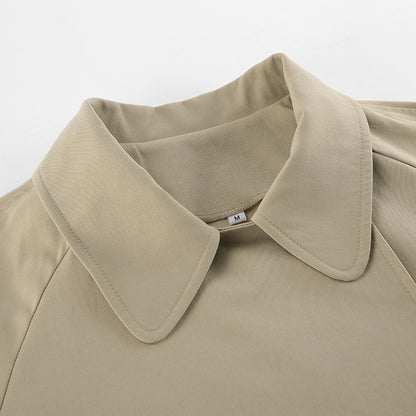 Dalila loose Lace-Up Trench Coat