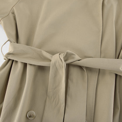 Dalila loose Lace-Up Trench Coat