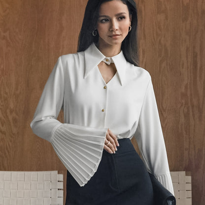 Nolwazi White Whisper Chiffon Shirt