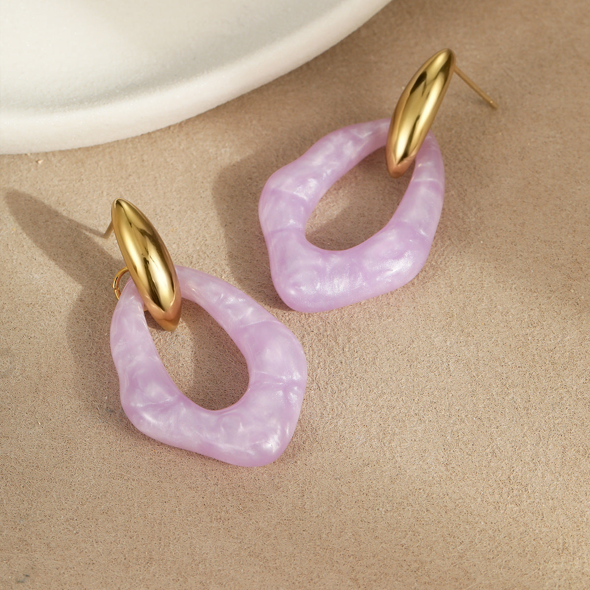 Nyali Macaron Resin Earrings