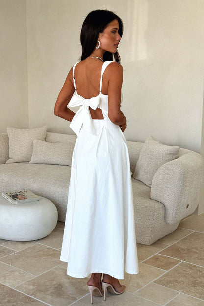 Office Vacation Waist Trimming Spaghetti Straps Dress Women Clothing Summer Independent