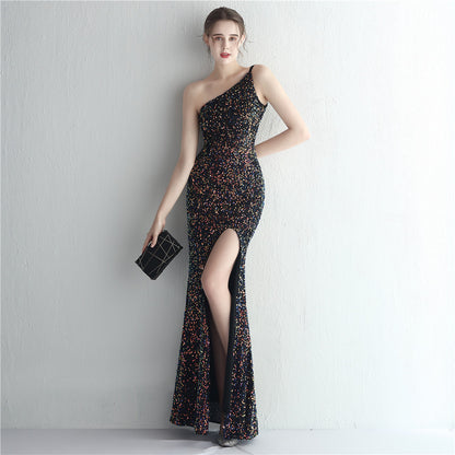 Tahlia Sequin Fishtail Cocktail Dress