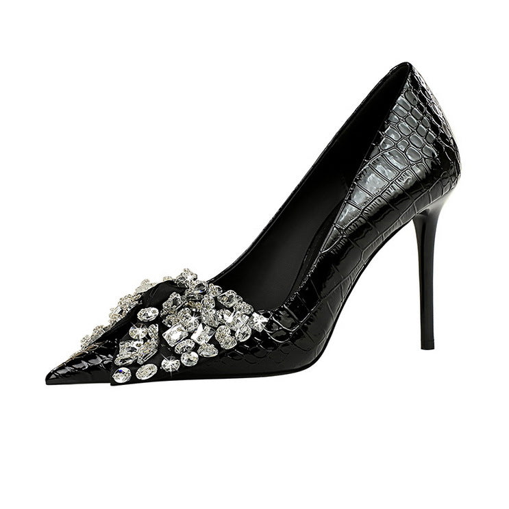 Tendai Rhinestone Bow Stiletto Pumps