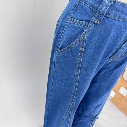 Jean Ayoka rétro à lacets et jambes larges