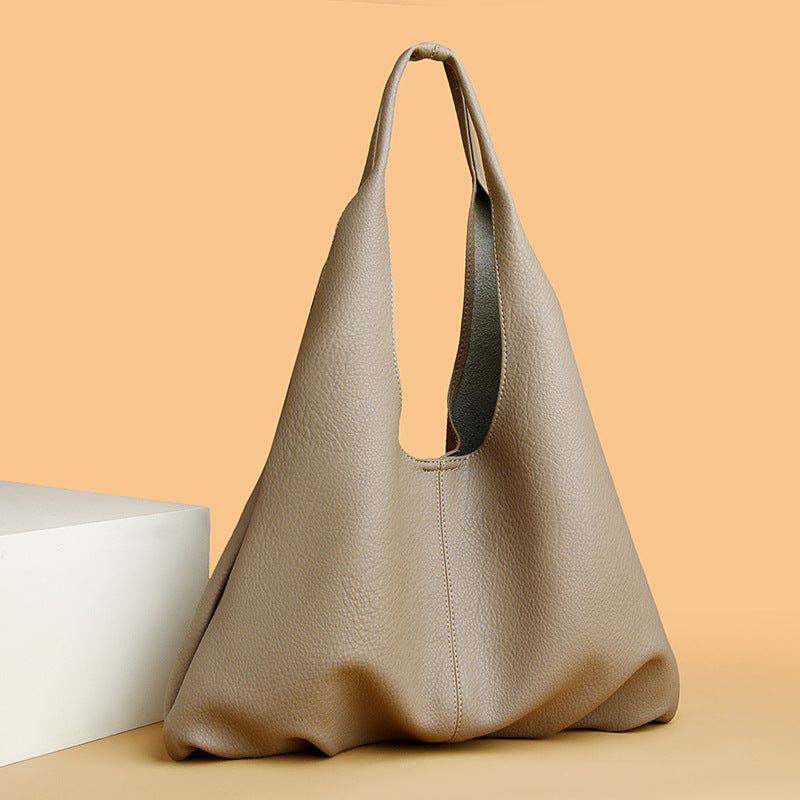 Asha Soft Leather Shoulder Tote