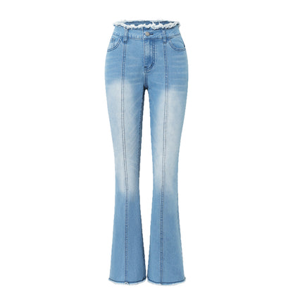 Jean skinny Nolani à bords effilochés