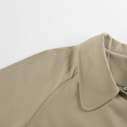Dalila loose Lace-Up Trench Coat