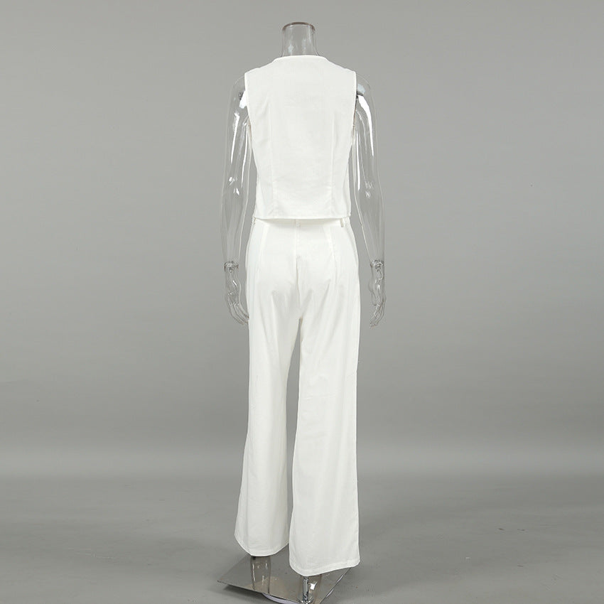 Asha Linen Vest Set