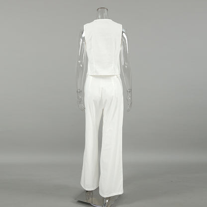 Asha Linen Vest Set