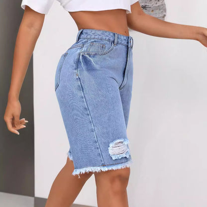 Pantalon en jean déchiré Talia