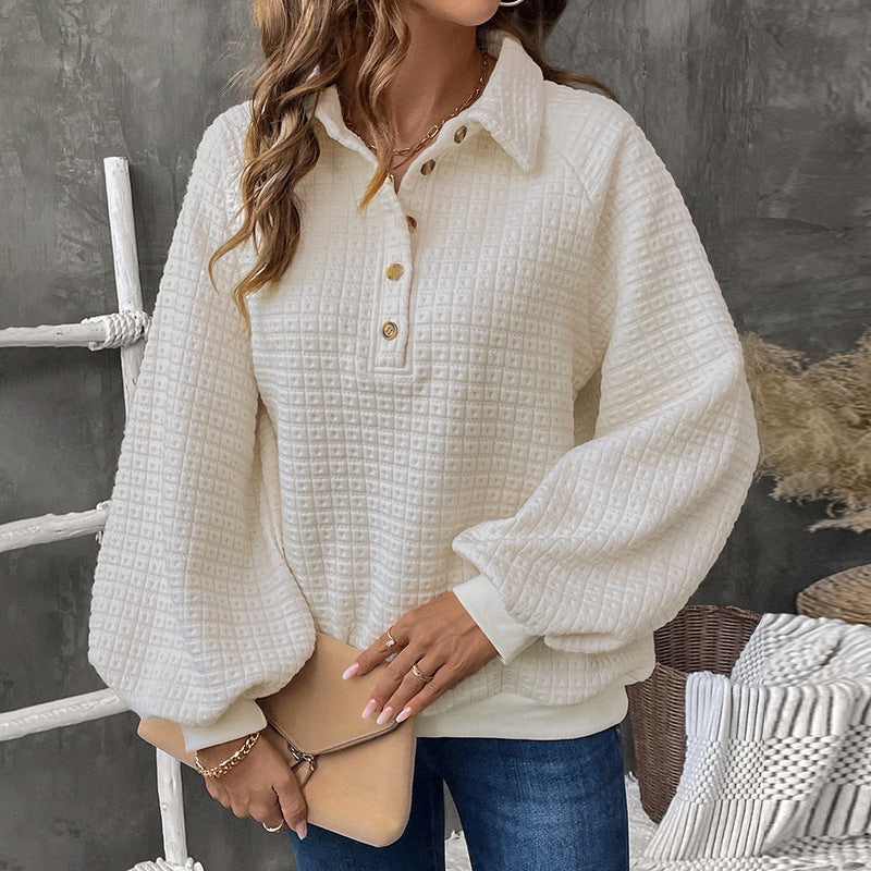 Adanna Cozy Polo Sweatshirt