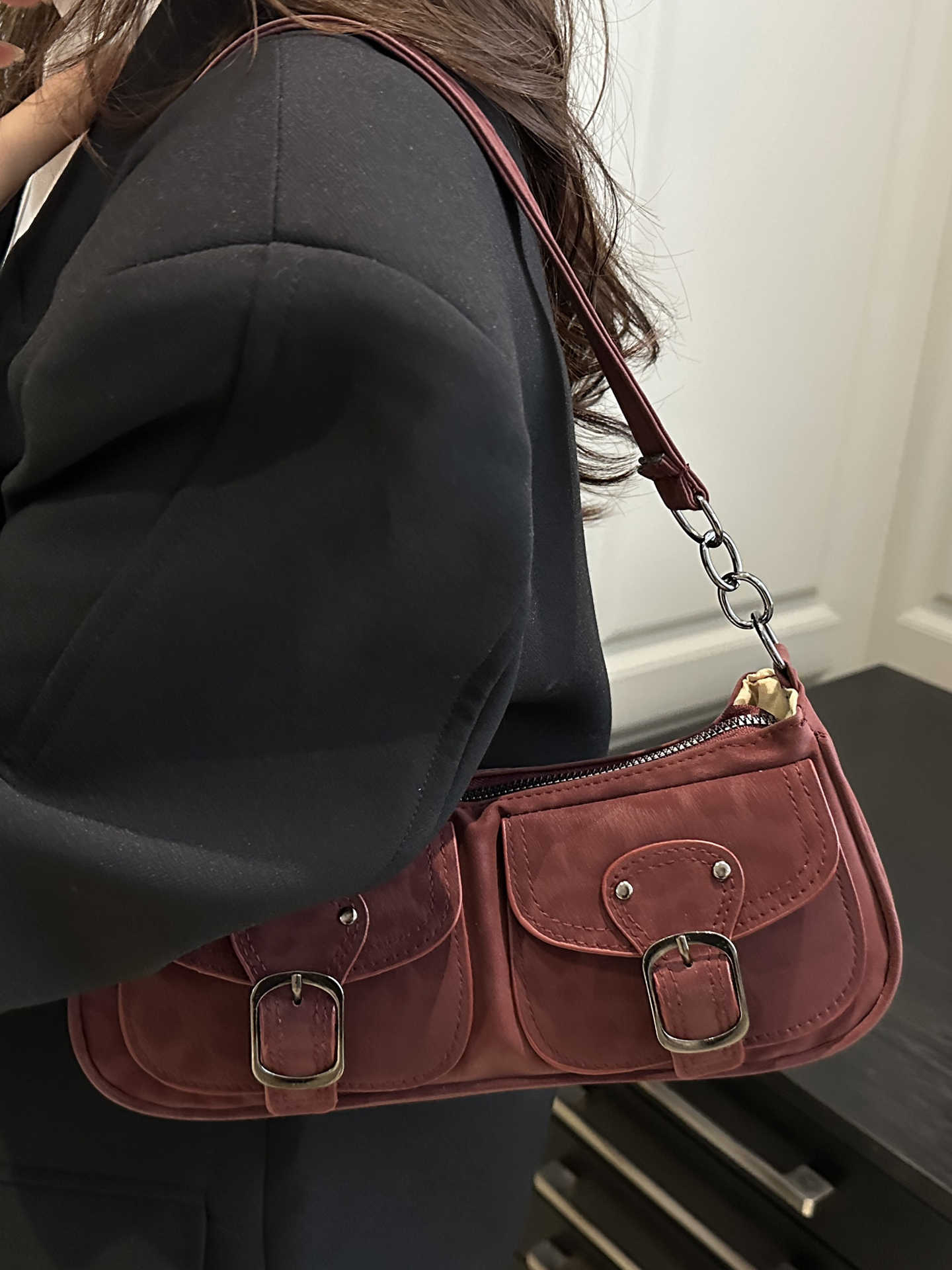Sac Amara en daim grande capacité