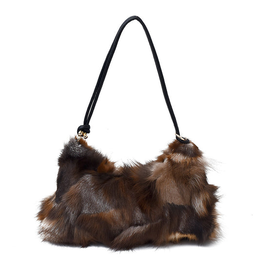 Imani Fox fur Underarm Bag