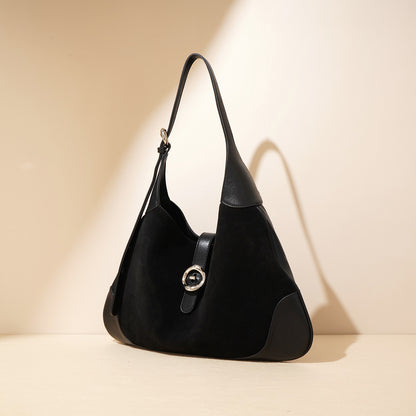 Sac à bandoulière rétro en cuir de vache Nivaro