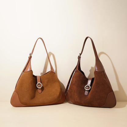 Sac à bandoulière rétro en cuir de vache Nivaro